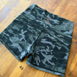 Camo High Waist Seamless Front Shorts