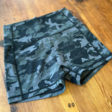 Women's Camo High Waist Seamless Front Shorts