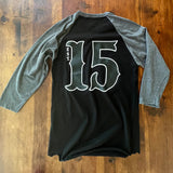 Gorilla GAINZ Est 15 Baseball Tee Black Charcoal back