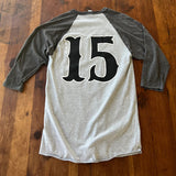 Gorilla GAINZ Est 15 Baseball Tee grey charcoal back