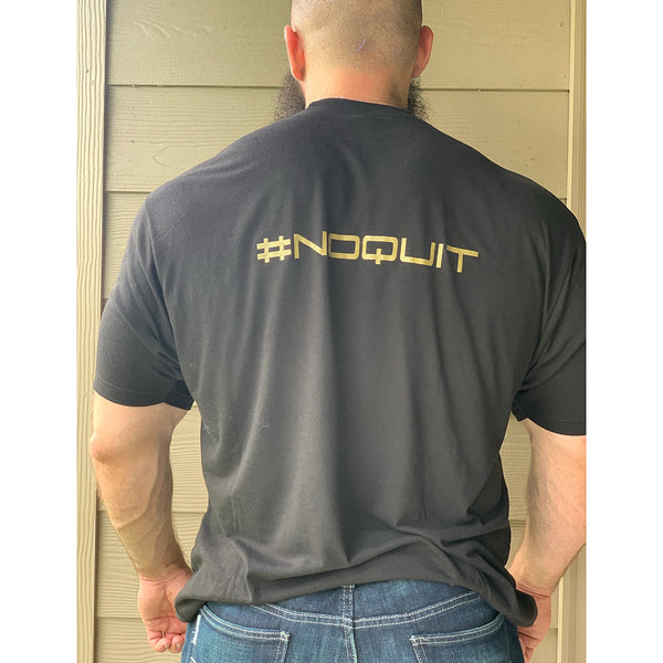 NoQuit T-Shirt from Gorilla GAINZ - Black Back