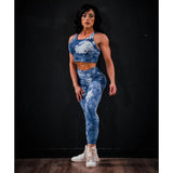 Tie Dye Seamless Front Leggings