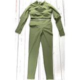 Booty Scrunch Leggings Paired with Keyhole Top