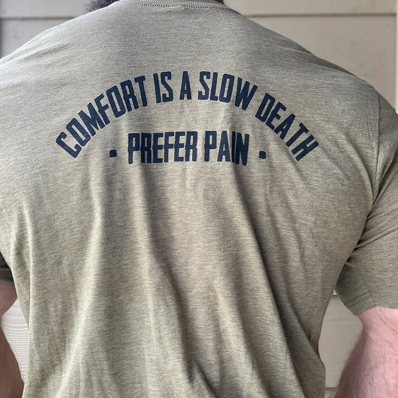 Comfort is a Slow Death-Prefer Pain Crew Neck