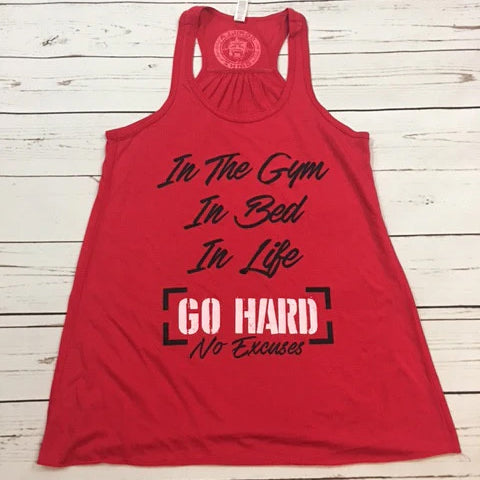 Go Hard Flowy Racerback Tank