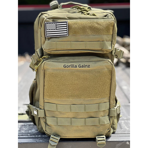 Gorilla GAINZ Performance Apparel Tactical Gym Backpack Army Green