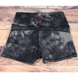 Back High Waist Shorts-Tie Dyed Series