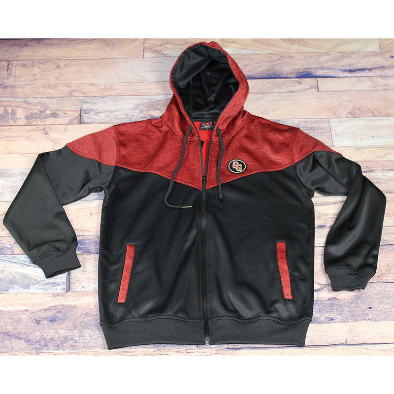 Zip UP Hoodie Track Jacket flat front