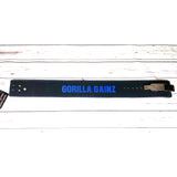 Lever Belt Blue lettering