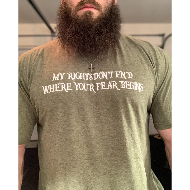 My Rights Don’t End Where Your Fear Begins Crew Neck T-Shirt
