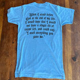 Stand Before God Crew Neck T-Shirt blue