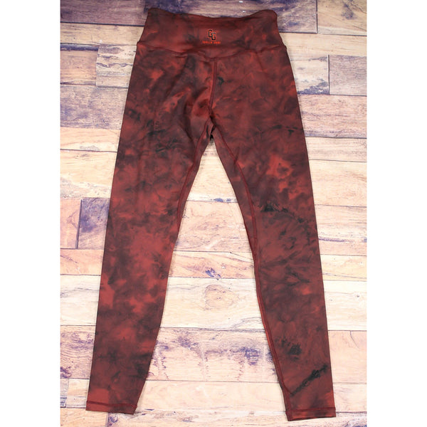 Tie Dyed Leggings red back