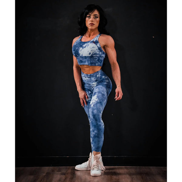 Tie Dye Seamless Front Leggings