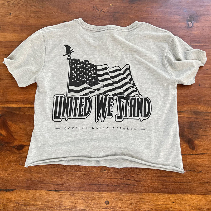 United We Stand Relaxed Fit Short Sleeve Crop Top