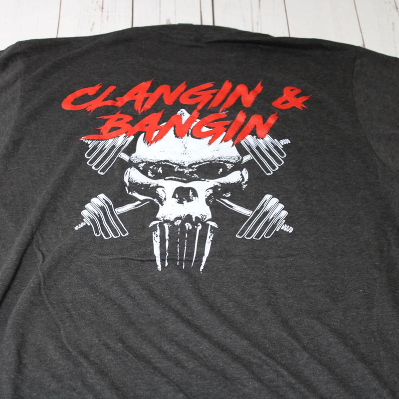 Clangin & Bangin V-Neck T-Shirt Detail