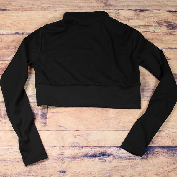 Long Sleeve Crop Jacket Back