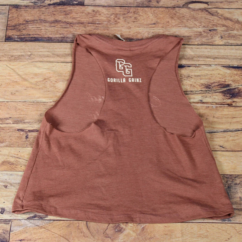 No Beard, No Booty Racerback Crop Tank Top back