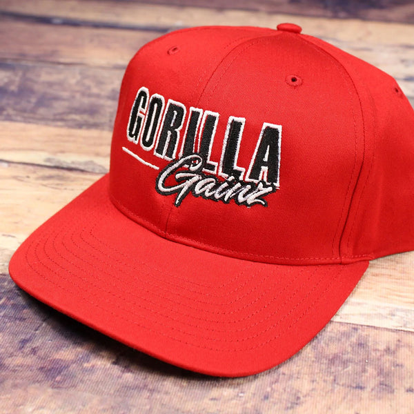 Gorilla Gainz Pro Twill Snapback Hat Red
