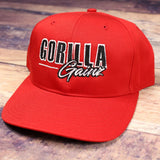 Gorilla Gainz Pro Twill Snapback Embroidered Red Hat 