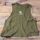 Work Harder Racerback Crop Tank